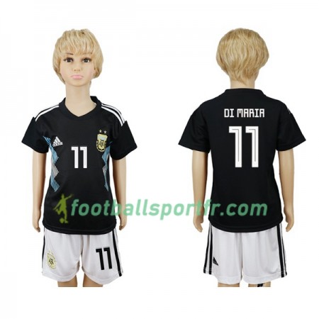 Tenue Argentine Di Maria 11 Enfant Exterieur Coupe du monde 2018 Maillot de Foot